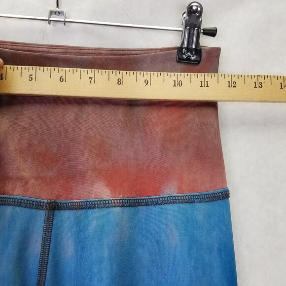 Beyond Yoga 7/8 Leggings Women's S Multi Color Red Blue Stripe Lux High Waisted - Picture 12 of 14